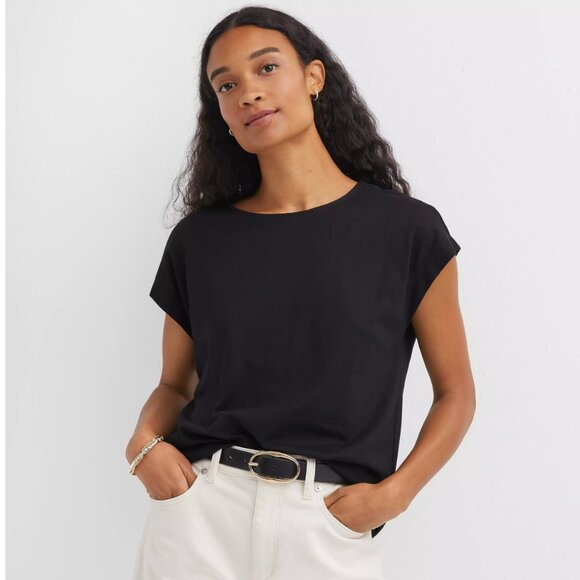 Loft Modern Wedge Tee -- Black -- L - Picture 1 of 2